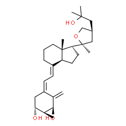 ChemSpider 2D Image | (1S,2S,3R,5Z,7E,9xi,17alpha)-17-[(2S,4S)-4-(2-Hydroxy-2-methylpropyl)-2-methyltetrahydro-2-furanyl]-2-methyl-9,10-secoandrosta-5,7,10-triene-1,3-diol | C29H46O4