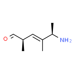 ChemSpider 2D Image | (2R,3E,5R)-5-Amino-2,4-dimethyl-3-hexenal | C8H15NO