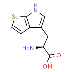 ChemSpider 2D Image | 3-(6H-Selenopheno[2,3-b]pyrrol-4-yl)-L-alanine | C9H10N2O2Se