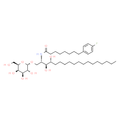 ChemSpider 2D Image | 1-O-(alpha-D-galactopyranosyl)-N-[8-(4-fluorophenyl)octanoyl]phytosphingosine | C38H66FNO9
