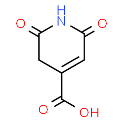 ChemSpider 2D Image | 2,6-dioxo-1,3-dihydropyridine-4-carboxylic acid | C6H5NO4