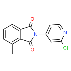 ChemSpider 2D Image | 2-(2-Chloro-4-pyridinyl)-4-methyl-1H-isoindole-1,3(2H)-dione | C14H9ClN2O2