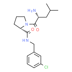 ChemSpider 2D Image | D-Leucyl-N-(3-chlorobenzyl)-L-prolinamide | C18H26ClN3O2