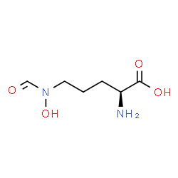 ChemSpider 2D Image | N^5^-formyl-N^5^-hydroxy-L-ornithine | C6H12N2O4