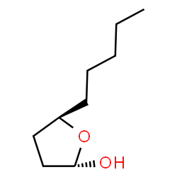 ChemSpider 2D Image | (2S,5R)-5-Pentyltetrahydro-2-furanol | C9H18O2