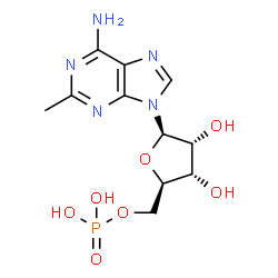 ChemSpider 2D Image | 2-methyladenosine 5'-monophosphate | C11H16N5O7P