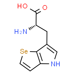 ChemSpider 2D Image | 3-(4H-Selenopheno[3,2-b]pyrrol-6-yl)-L-alanine | C9H10N2O2Se