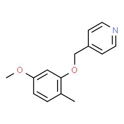 ChemSpider 2D Image | 4-[(5-Methoxy-2-methylphenoxy)methyl]pyridine | C14H15NO2