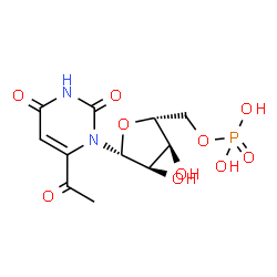 ChemSpider 2D Image | 6-acetyluridine 5'-phosphate | C11H15N2O10P