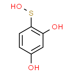 ChemSpider 2D Image | 2,4-Dihydroxybenzenesulfenic Acid | C6H6O3S