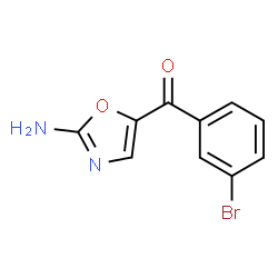 ChemSpider 2D Image | (2-Amino-1,3-oxazol-5-yl)(3-bromophenyl)methanone | C10H7BrN2O2