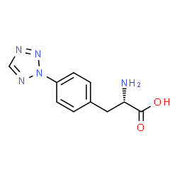 ChemSpider 2D Image | 4-(2H-Tetrazol-2-yl)-L-phenylalanine | C10H11N5O2