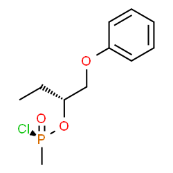 ChemSpider 2D Image | (2R)-1-Phenoxy-2-butanyl (R)-methylphosphonochloridate | C11H16ClO3P