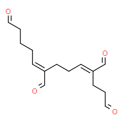 ChemSpider 2D Image | UNDECA-3,7-DIENE-1,3,7,11-TETRACARBALDEHYDE | C15H20O4