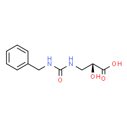ChemSpider 2D Image | (2R)-3-[(Benzylcarbamoyl)amino]-2-hydroxypropanoic acid | C11H14N2O4