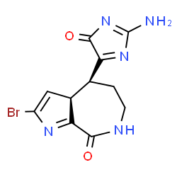 ChemSpider 2D Image | Hymenialdisine | C11H10BrN5O2