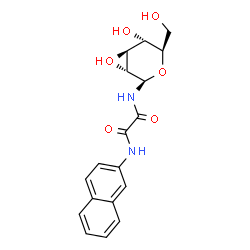 ChemSpider 2D Image | N-[(2-Naphthylamino)(oxo)acetyl]-beta-D-glucopyranosylamine | C18H20N2O7
