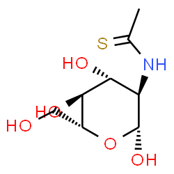 ChemSpider 2D Image | 2-Deoxy-2-(ethanethioylamino)-beta-D-glucopyranose | C8H15NO5S