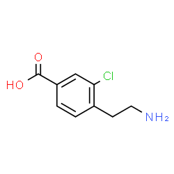 ChemSpider 2D Image | 4-(2-Aminoethyl)-3-chlorobenzoic acid | C9H10ClNO2
