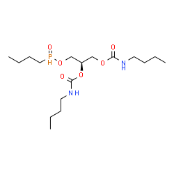ChemSpider 2D Image | (2R)-2,3-Bis[(butylcarbamoyl)oxy]propyl butylphosphinate | C17H35N2O6P