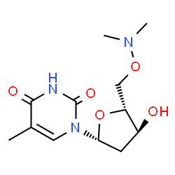 ChemSpider 2D Image | 5'-O-(Dimethylamino)thymidine | C12H19N3O5