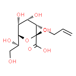 ChemSpider 2D Image | Prop-2-En-1-Yl D-Glycero-Alpha-D-Talo-Oct-2-Ulopyranosidonic Acid | C11H18O9