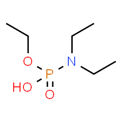 ChemSpider 2D Image | ETHYL HYDROGEN DIETHYLAMIDOPHOSPHATE | C6H16NO3P