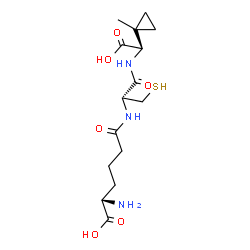 ChemSpider 2D Image | D-(L-A-Aminoadipoyl)-L-Cysteinyl-B-Methyl-D-Cyclopropylglycine | C15H25N3O6S