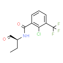 ChemSpider 2D Image | 2-Chloro-N-[(1s)-1-Formylpropyl]-3-(Trifluoromethyl)benzamide | C12H11ClF3NO2