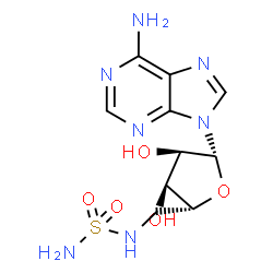 ChemSpider 2D Image | 5'-Deoxy-5'-(sulfamoylamino)adenosine | C10H15N7O5S