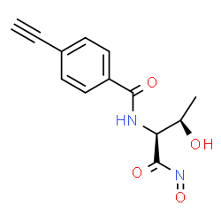 ChemSpider 2D Image | 4-Ethynyl-N-[(2S,3R)-3-hydroxy-1-nitroso-1-oxo-2-butanyl]benzamide | C13H12N2O4