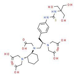 ChemSpider 2D Image | N-{(1s,2s)-2-[bis(Carboxymethyl)amino]cyclohexyl}-N-{(2r)-2-[bis(Carboxymethyl)amino]-3-[4-({[2-Hydroxy-1,1-Bis(Hydroxymethyl)ethyl]carbamothioyl}amino)phenyl]propyl}glycine | C30H45N5O13S