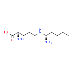 ChemSpider 2D Image | N~5~-[(1S)-1-Aminopentyl]-L-ornithine | C10H23N3O2