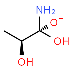 ChemSpider 2D Image | (1S,2S)-1-Amino-1,2-dihydroxy-1-propanolate | C3H8NO3