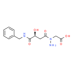 ChemSpider 2D Image | [N-(3-benzylcarbamoyl-oxiranecarbonyl)-hydrazino] - acetic acid | C13H17N3O5