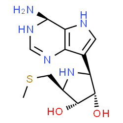 ChemSpider 2D Image | (1S)-1-(9-DEAZAADENIN-9-YL)-1,4,5-TRIDEOXY-1,4-IMINO-5-METHYLTHIO-D-RIBITOL | C12H19N5O2S