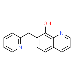 ChemSpider 2D Image | 7-(2-Pyridinylmethyl)-8-quinolinol | C15H12N2O