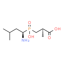 ChemSpider 2D Image | (2R)-3-{[(1R)-1-Amino-3-methylbutyl](hydroxy)phosphoryl}-2-methylpropanoic acid | C9H20NO4P
