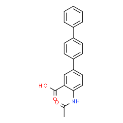 ChemSpider 2D Image | 2-Acetamido-5-(4-Phenylphenyl)benzoic Acid | C21H17NO3