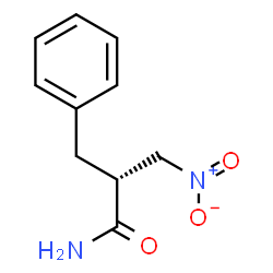 ChemSpider 2D Image | (2R)-2-Benzyl-3-nitropropanamide | C10H12N2O3