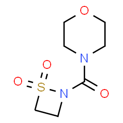 ChemSpider 2D Image | 4-[(1,1-Dioxido-1,2-Thiazetidin-2-Yl)carbonyl]morpholine | C7H12N2O4S