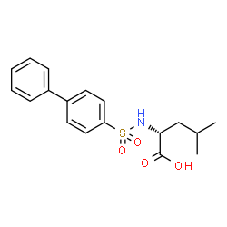 ChemSpider 2D Image | N-(4-Biphenylylsulfonyl)-D-leucine | C18H21NO4S