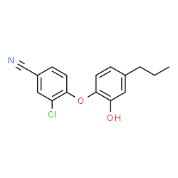 ChemSpider 2D Image | 3-Chloro-4-(2-hydroxy-4-propylphenoxy)benzonitrile | C16H14ClNO2