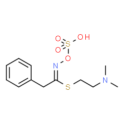 ChemSpider 2D Image | 2-(Dimethylamino)ethyl (1Z)-2-phenyl-N-(sulfooxy)ethanimidothioate | C12H18N2O4S2