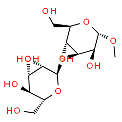 ChemSpider 2D Image | Methyl 3-S-alpha-D-mannopyranosyl-3-thio-alpha-D-mannopyranoside | C13H24O10S