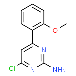 ChemSpider 2D Image | 4-Chloro-6-(2-methoxyphenyl)-2-pyrimidinamine | C11H10ClN3O