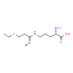 ChemSpider 2D Image | N~5~-[(3-(Ethylsulfanyl)propanimidoyl]-L-Ornithine | C10H21N3O2S
