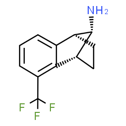 ChemSpider 2D Image | (1S,4R,9S)-5-(trifluoromethyl)-1,2,3,4-tetrahydro-1,4-methanonaphthalen-9-amine | C12H12F3N