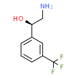 ChemSpider 2D Image | (1R)-2-Amino-1-[3-(trifluoromethyl)phenyl]ethanol | C9H10F3NO