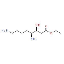 ChemSpider 2D Image | Ethyl (3S,4S)-4,8-diamino-3-hydroxyoctanoate | C10H22N2O3